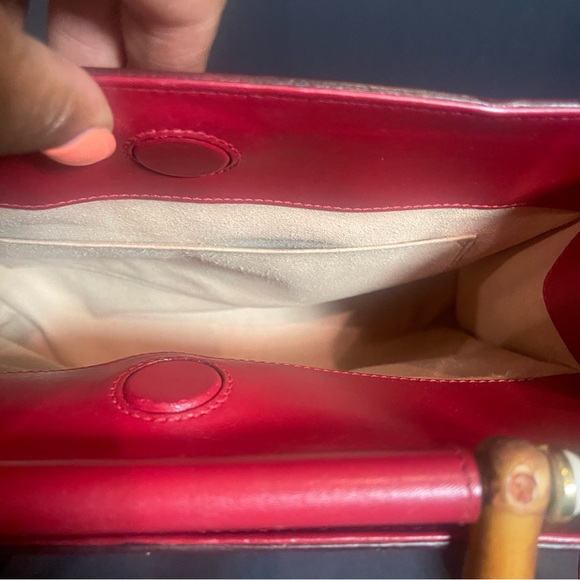 VGUC Gucci Nymphea Bamboo 2 Way Bag - Picture 5 of 9